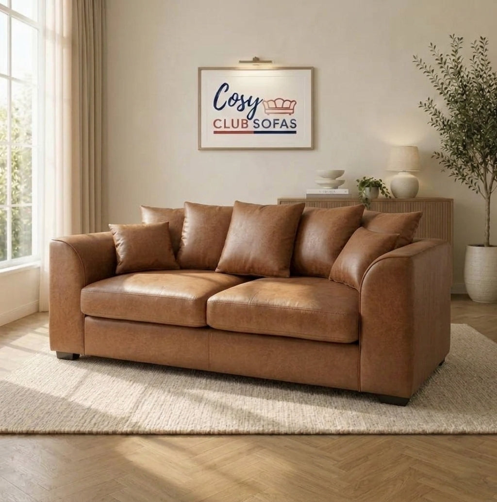 Chicago Faux Leather Sofa Suite
