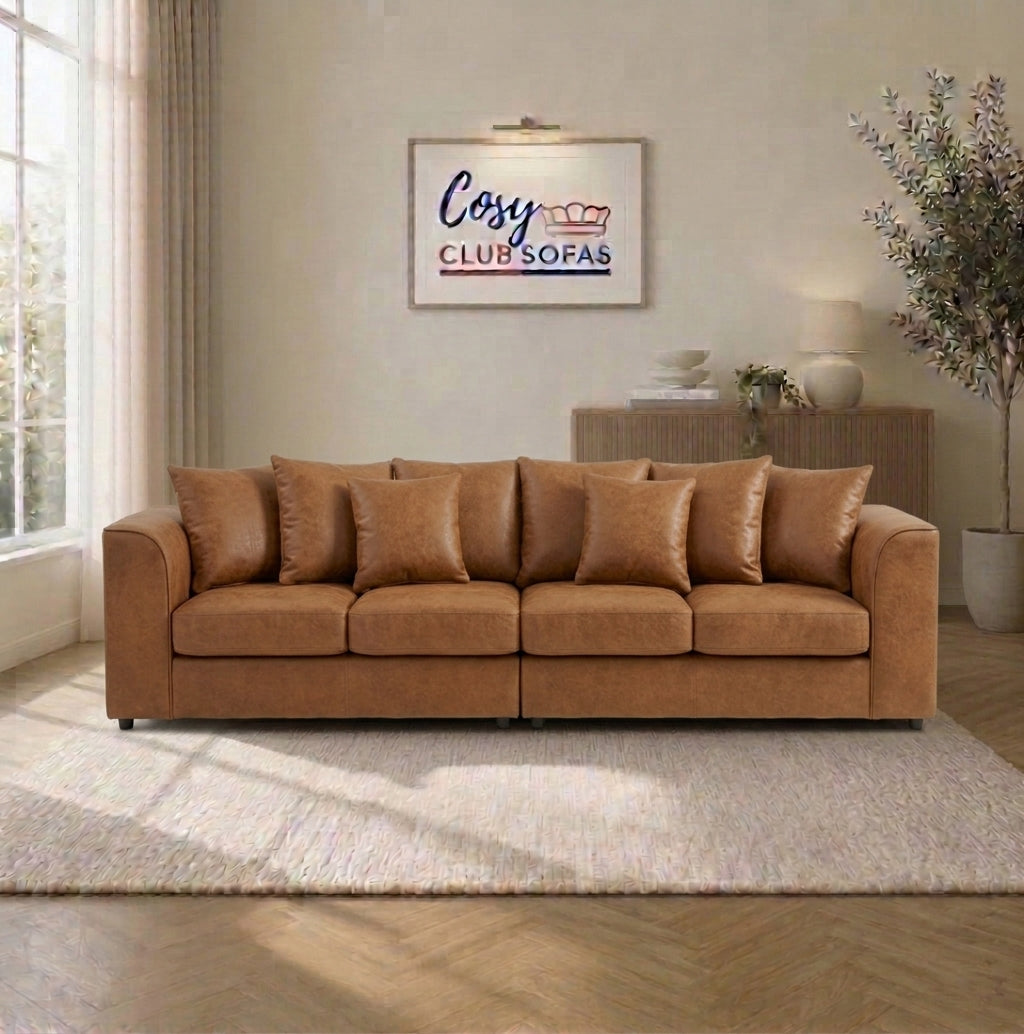 Chicago Faux Leather Sofa Suite