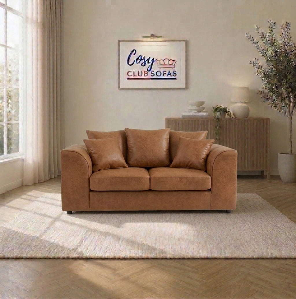 Chicago Faux Leather Sofa Suite