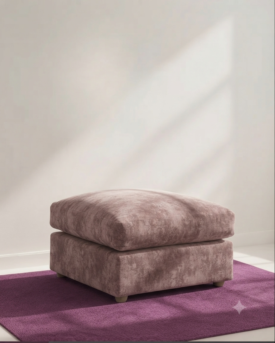 Alaska Henry Crushed Chenille Fabric 4 Seater Sofa