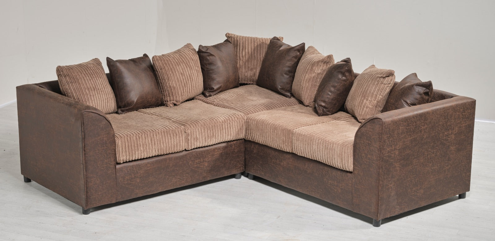 Jasper Corded Corner Sofa | Medium Size | Cosy Club Sofas
