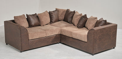 Jasper Corded Corner Sofa | Medium Size | Cosy Club Sofas