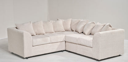 Jasper Corded Corner Sofa | Medium Size | Cosy Club Sofas
