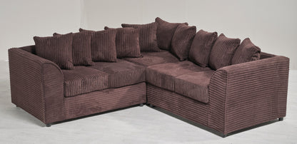 Jasper Corded Corner Sofa | Medium Size | Cosy Club Sofas