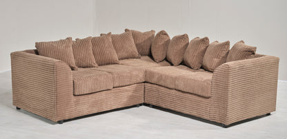 Jasper Corded Corner Sofa | Medium Size | Cosy Club Sofas