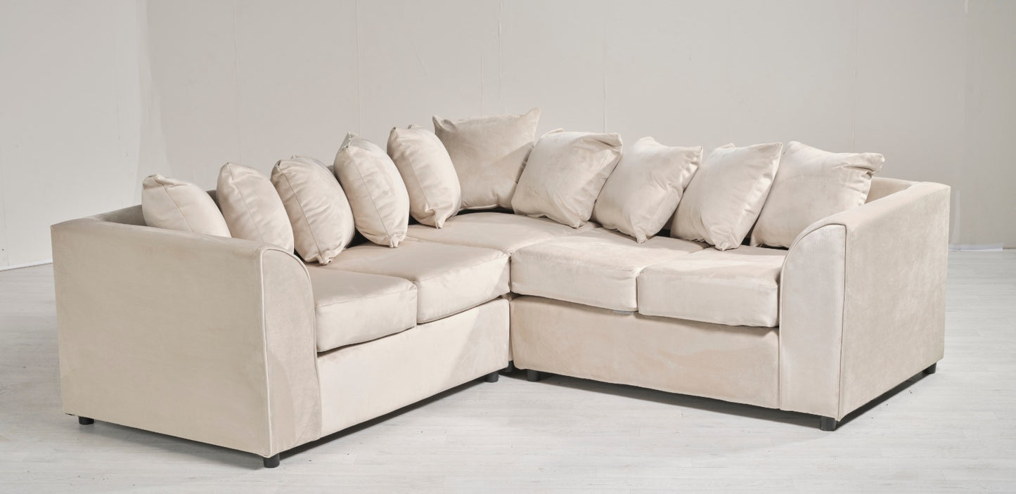 Jasper Corded Corner Sofa | Medium Size | Cosy Club Sofas