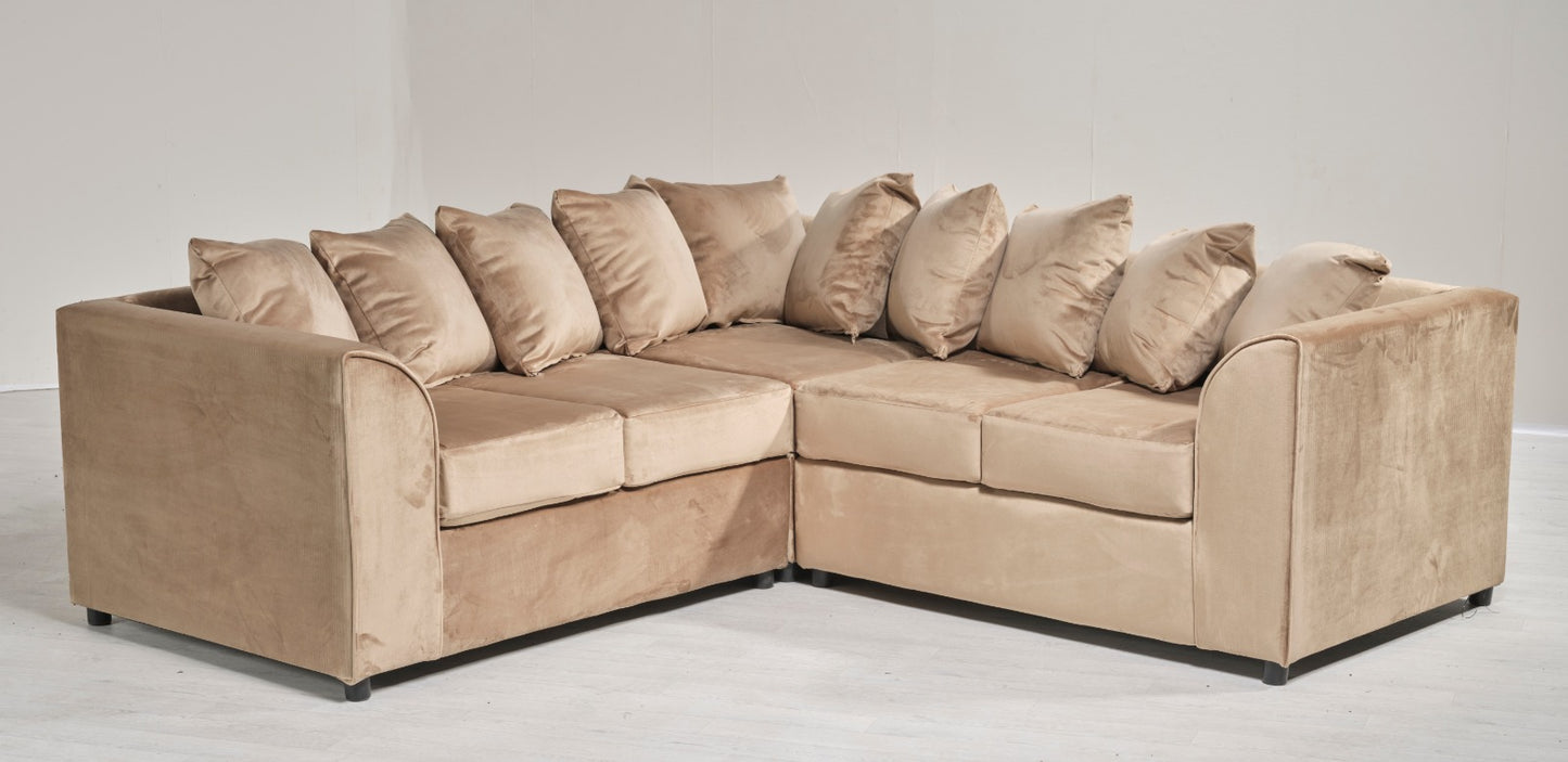 Jasper Corded Corner Sofa | Medium Size | Cosy Club Sofas