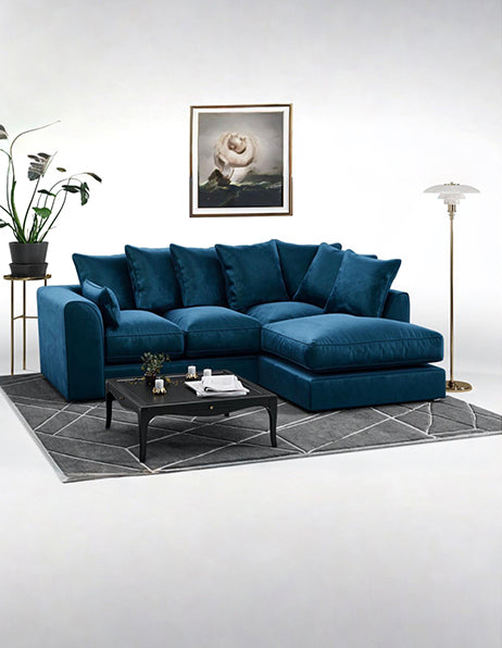 Dylan Scatter back | Plush Velvet Full Sofa Set