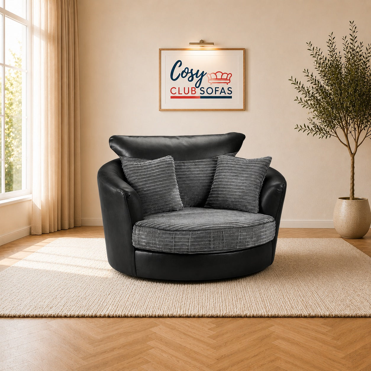 Tango Corner Sofa Soft Fabric Original Milan Suite Set