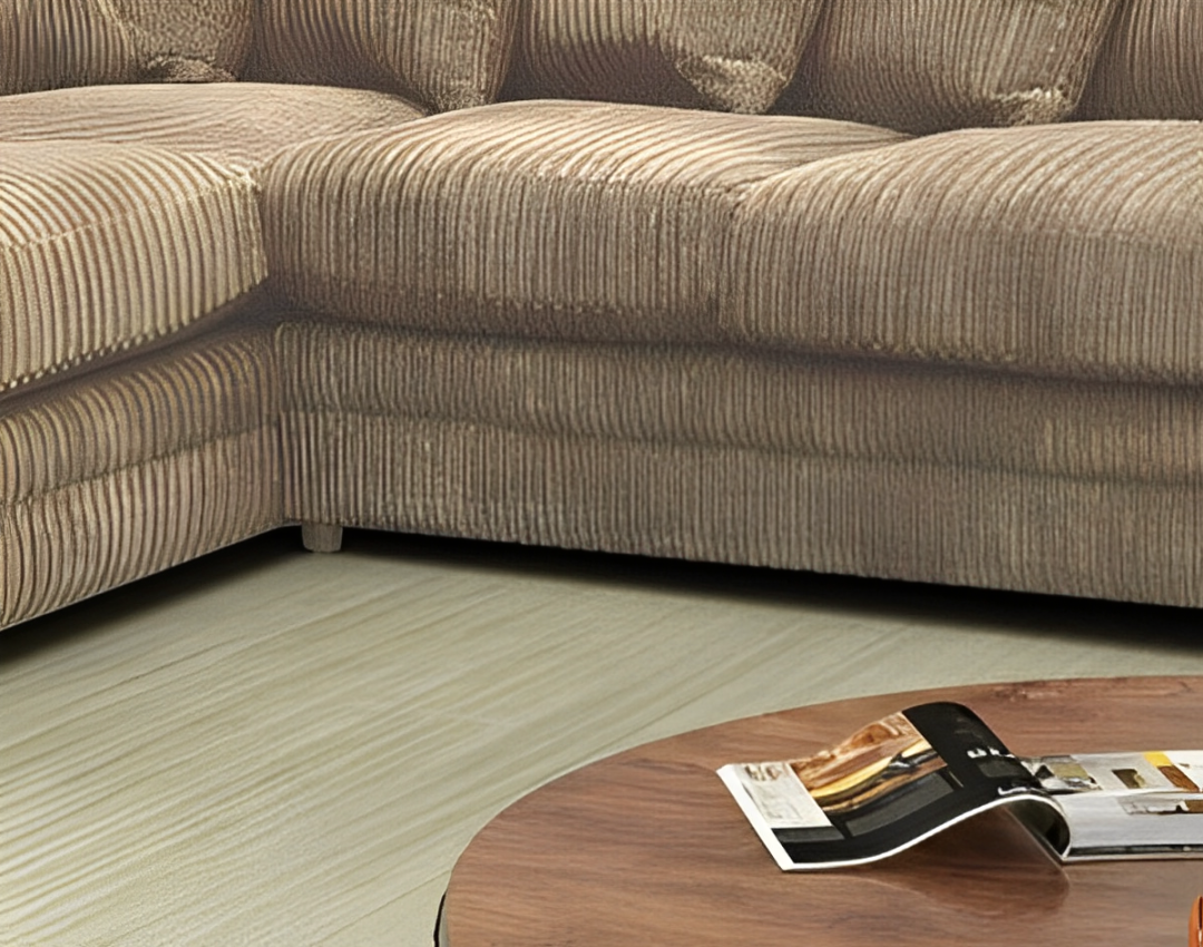 U Shape Jumbo Cord Corner Sofa | Plush Comfort | Cosy Club Sofas