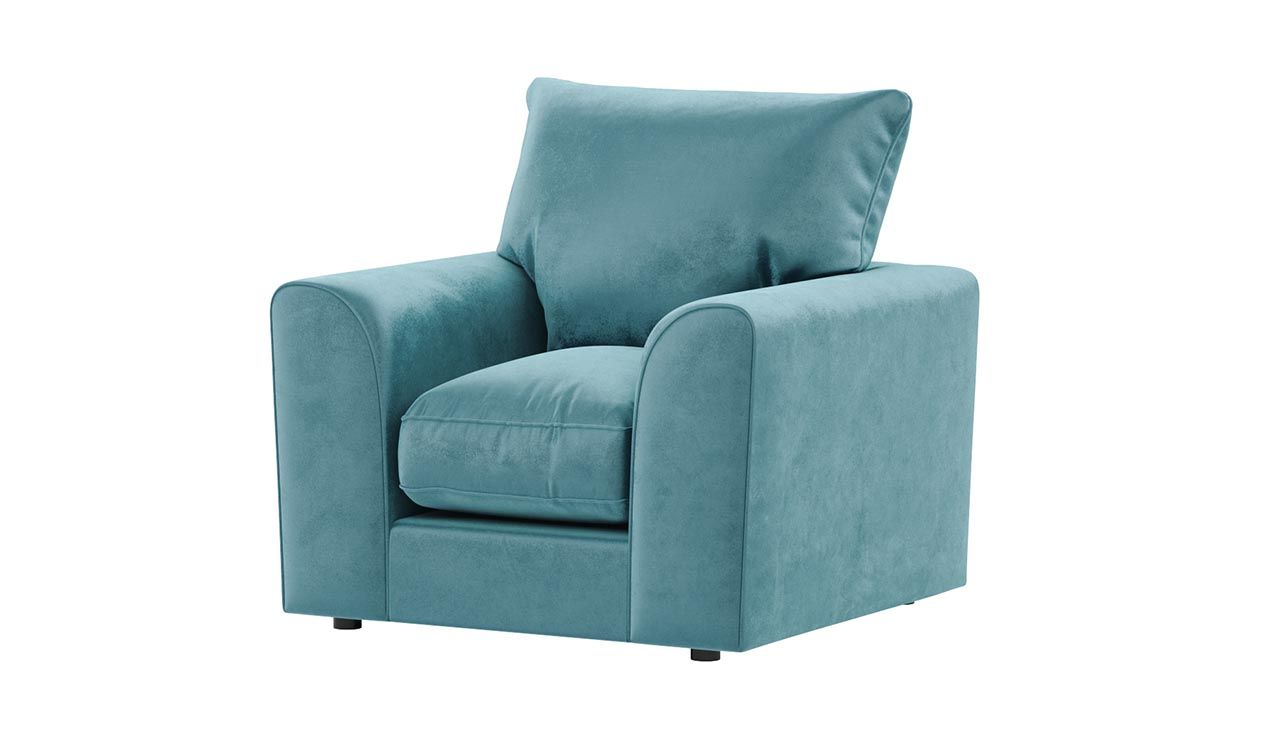 Dylan Scatter back | Plush Velvet Full Sofa Set