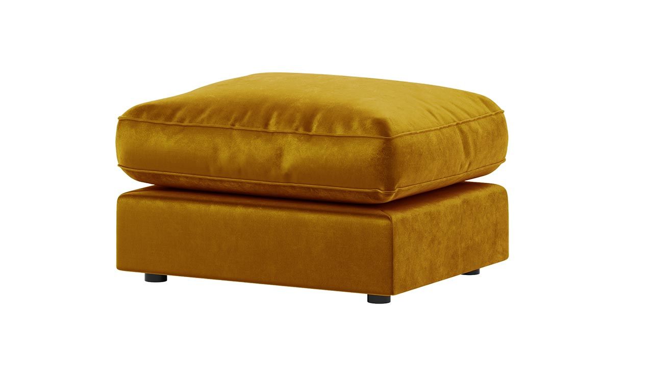 Bishop U Shape  Full back Sofa Plush velvet
